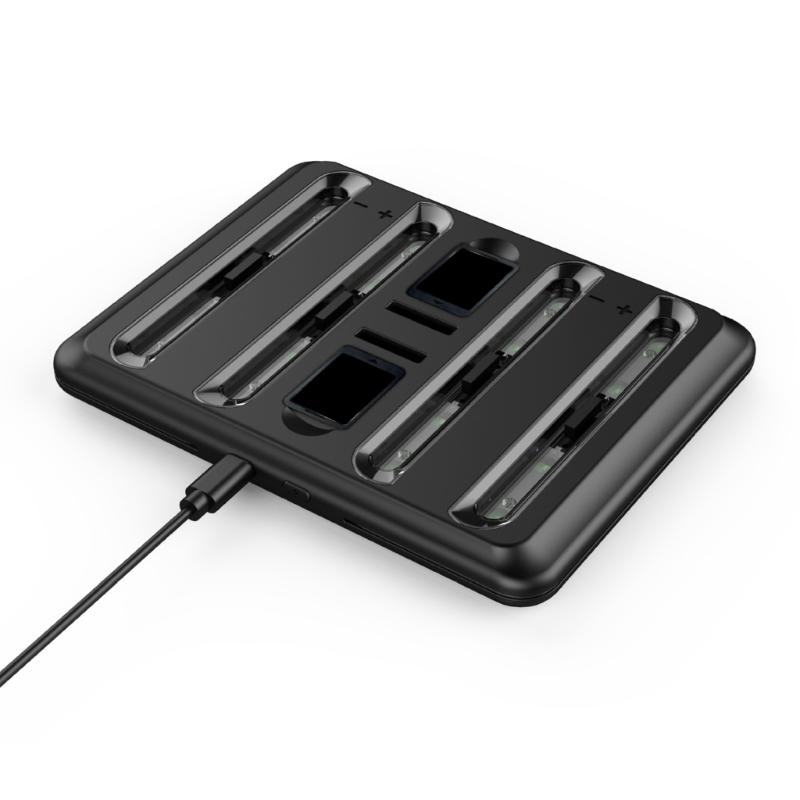 

For Game Controller Charging Dock 4 Port Fast Charging Station for 4 Controller Charging Dock Station with LED Light 1