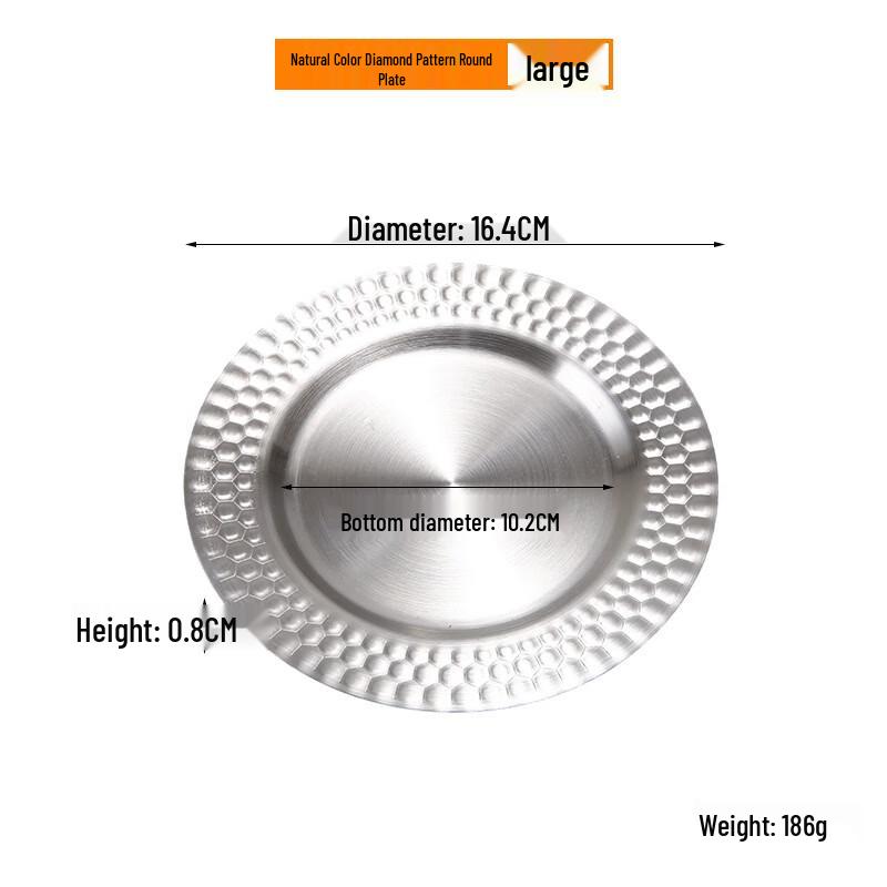 

Plastic Round Serving Plate Set