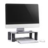 Adjustable Monitor Stand - Maclean - Mc-934 - Tempered Glass - Adjustable Height - 20 Kg Max