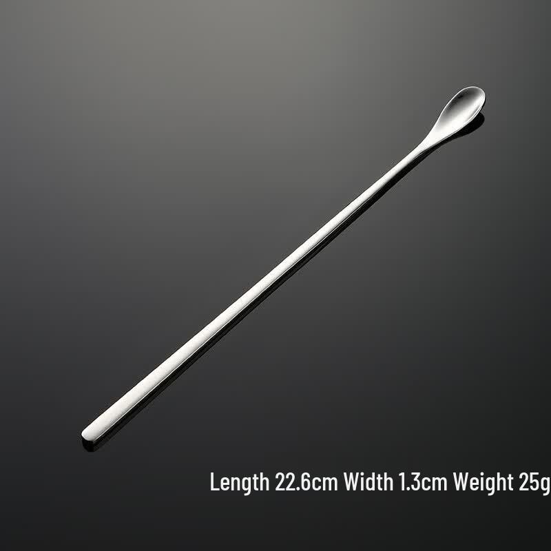 Qianxing 304 Stainless Steel Long Handle Ice Tea Spoon Set
