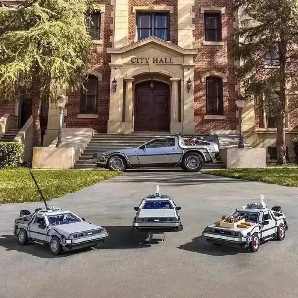 2025 New 1872Pcs Back to the Future Time Machine Building Blocks Technical Car Bricks Construct Birthday Toys Gifts For Kid Boys