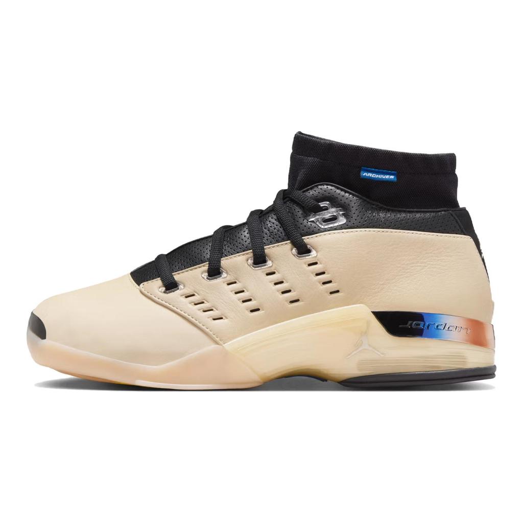 Infinite Archives x Air Jordan 17 Retro Low Beach Unisexové tenisky Tmavě béžová Metalická stříbrná Černá IH0177-200
