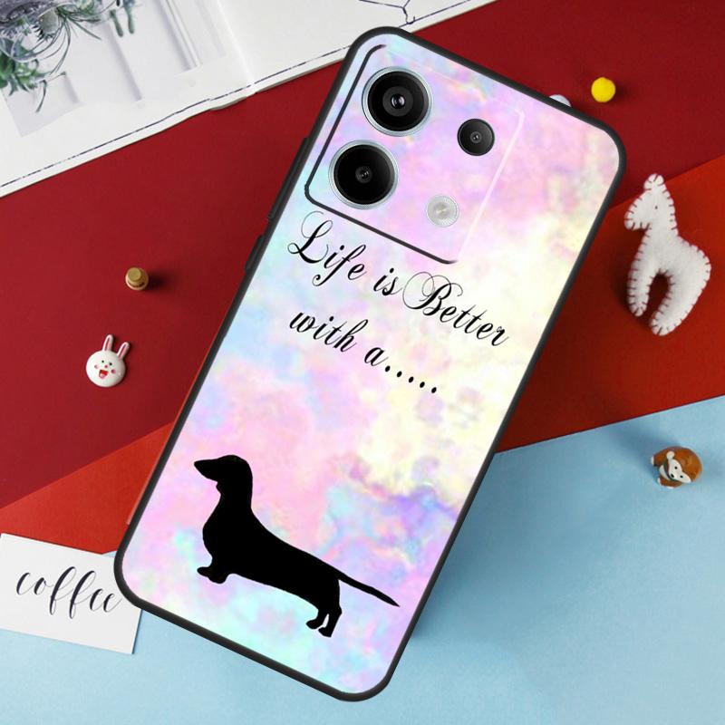 Sausage Dog Dachshund Quotes Case For Xiaomi Redmi 12 13C 12C 10C 9C Redmi Note 13 9 10 11 12 Pro 9S 10S 11S 12S Cover