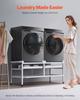 Washing Machine Stand Pedestal 48.5x25 Inch 590LB with Double Tray