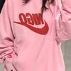 Nike X Nigo Collaboration Fw24 Crewneck Pullover Fleece Long Sleeve Sweatshirt Men Sweatshirt Pink FV5942-621