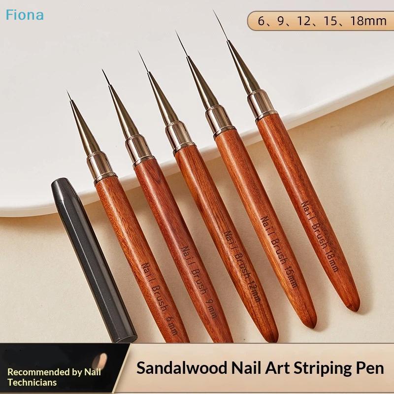 Nail Art Liner Brush Detail Brush Wood Handle Drawing Painting Pen UV Gel Extension Carving Pen Manicure Tool