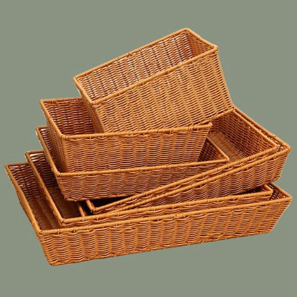 Hardness Rattan Wicker Woven Serving Baskets Handwoven Rattan Basket