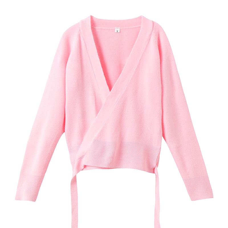 Girls' Long Sleeve Dance Cardigan Shawl - Ballet Practice Sweater for Autumn/Winter