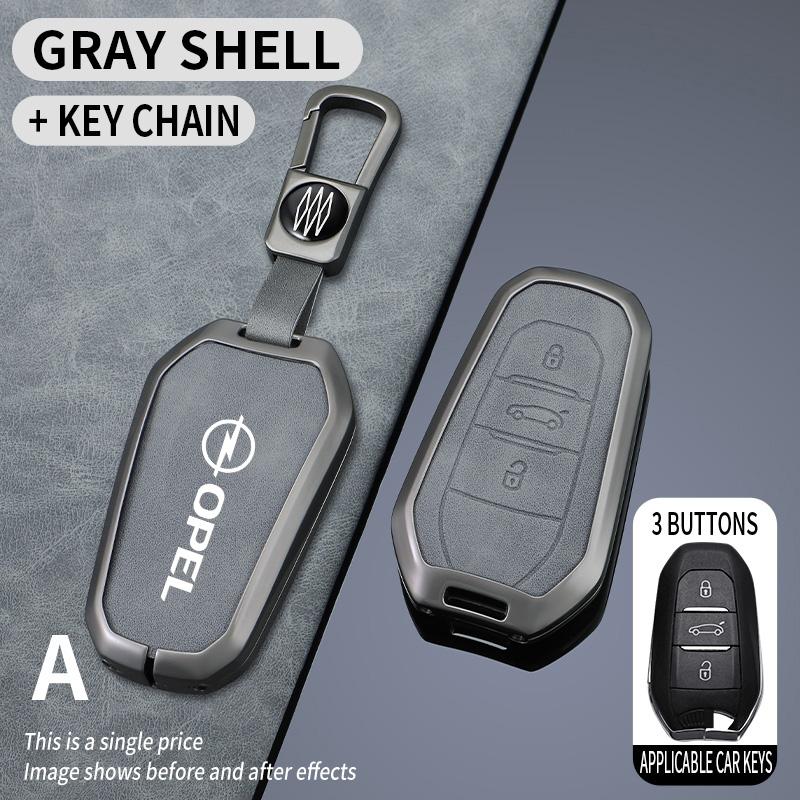 Zinková slitina Kryt pouzdra na klíče od auta Držák ochranný pro Opel Mokka Corsa Astra Phev Grandland Hybrid 2025 Příslušenství