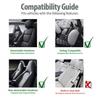 Front Car Seat Covers Breathable Protector Padded Mat 2Pcs For High Back Bucket
