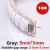 10M Okenní těsnicí páska kartáč samolepicí těsnění proti povětrnostním vlivům dveřní lišta zvukotěsná prachotěsná těsnicí páska proti povětrnostním vlivům
