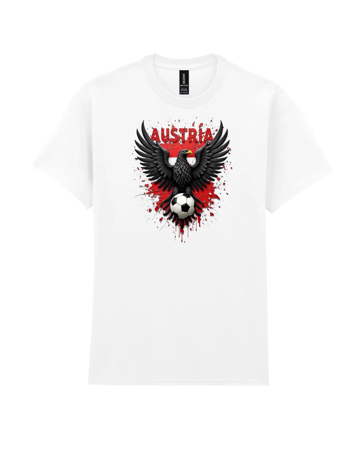 World Cup 2026 Austria Black Eagle and flag t-shirt men women unisex gildan XL