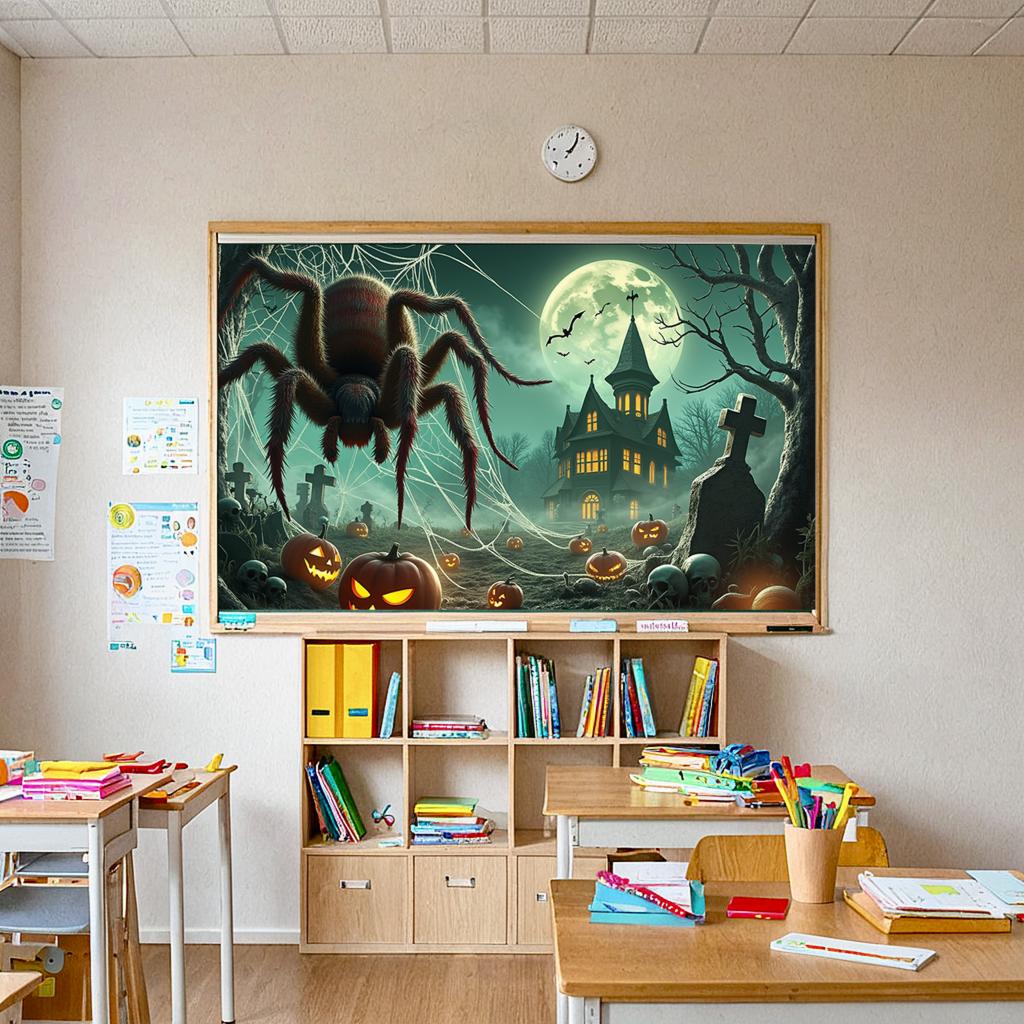 Holiday Banner Lanterns Party Prop Halloween Decor Dark Theme Scary Prop For Night Event Haunted House Holiday Event