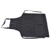 Bib Apron Waterproof Adjustable Kitchen Cooking Aprons with Dual Pockets for Kitchens Restaurants BakersBlack and White