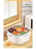 Portable Ultrasonic Fruit & Vegetable Cleaning Basket with Large Capacity & Handle