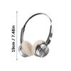 Metal Accent Over Ear Headphones Bluetooth-compatible 5.4 Wireless HiFis Sound 30H Playtimes Comfort Ear Cushions