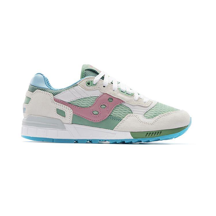 SAUCONY Shadow 5000 Galapagos - Blue Footed Booby Unisex Sneakers Green White Multi S70743-1