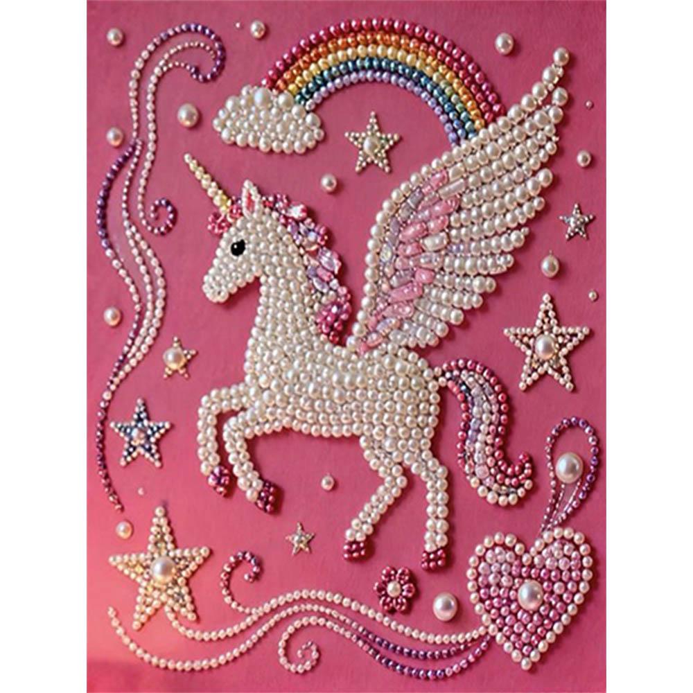 

DIY Rainbow Pearl Art Painting for Home Wall Decor Pearl Gem Paintings Picture Arts Craft for Adults/Beginners Gift Idea Home Decor Without Frame 30x40cm