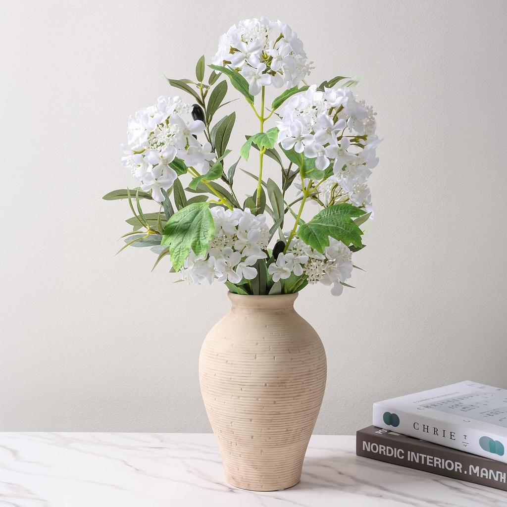 Keramisk Blomster vas Heminredning, 9 tum Gårdsstil Bordsvas Retro Vintage Vardagsrum Kök Sovrum Dekoration Keramik Dekorativa Vasar HP-FG001
