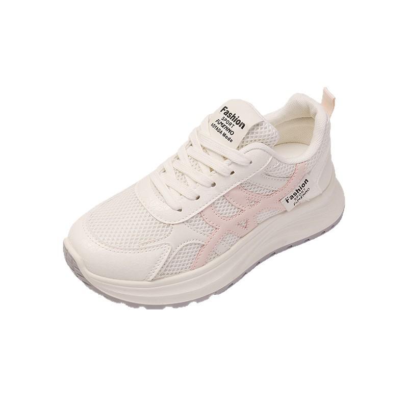 Little White Shoes Women's Spring and Summer 2025 New Mesh Breathable Forrest Gump Shoes Platform Sole Lightweight Versatile Comfortable Sports Shoes