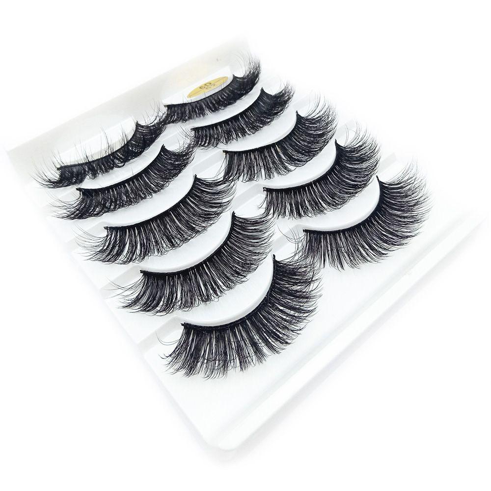 Wispy Flared Fluffy Multilayers Eye Lash Extension 6D Faux Mink Hair False Eyelashes Crisscross