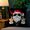 Rap Santa Claus Pillow Case Plush Fabric Soft Double Sided Print Sofa Cushion Cover Throw Pillow Covers