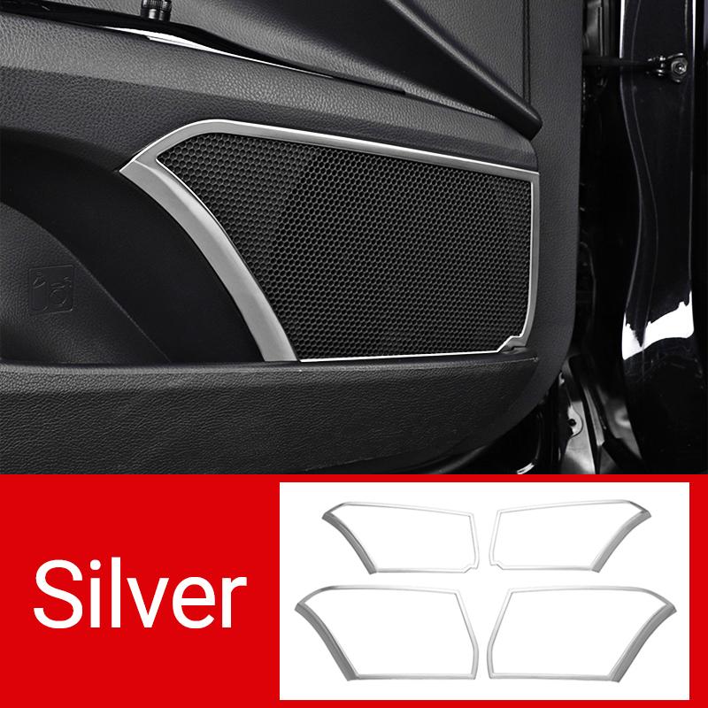 For Toyota Camry 70 XV70 2018      Hybrid Stainless Car Audio Speaker Door Loudspeaker Cover Trim Stickers