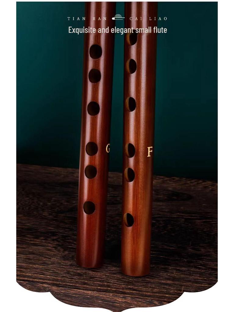Piccolo Bambusflöte für Anfänger - Mini Antiker Stil Kinderinstrument