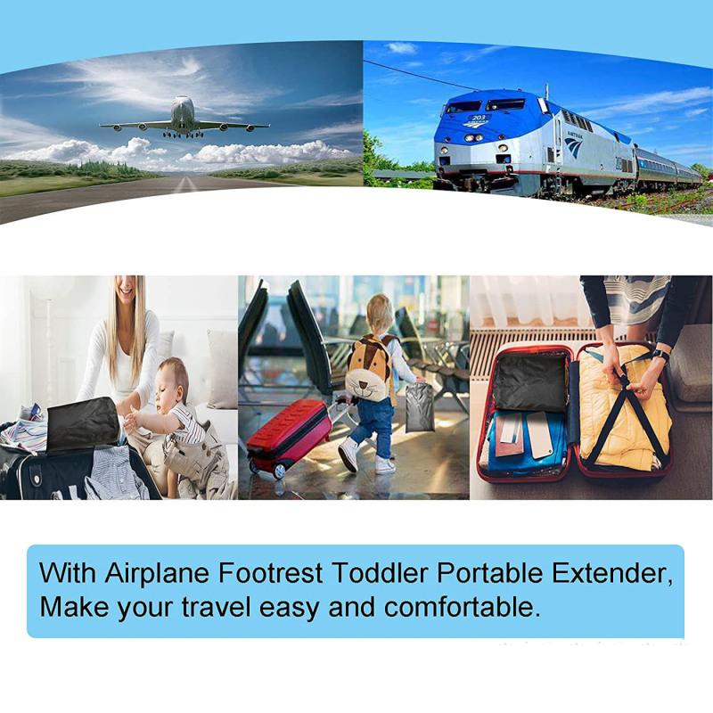 Portable Children's Airplane Travel Bed Airplane Footrest Baby Airplane Car Seat Rest Hammock Extender Long