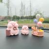 Cute Pig Nannan Car Interior Ornament - Creative Decompression Decor for Women