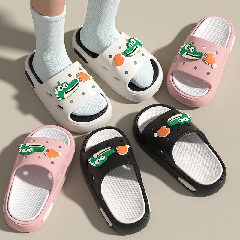Children's Summer Cartoon Cute Slippers for Boys and Girls, Suitable for Indoor and Outdoor Wear, Non-slip Soft-soled Baby Beach Thick-soled Sandals