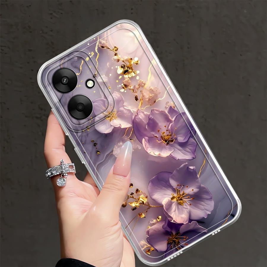 Flower Marble Case for Xiaomi Mi 11 Lite 11T Pro Soft Phone Cover