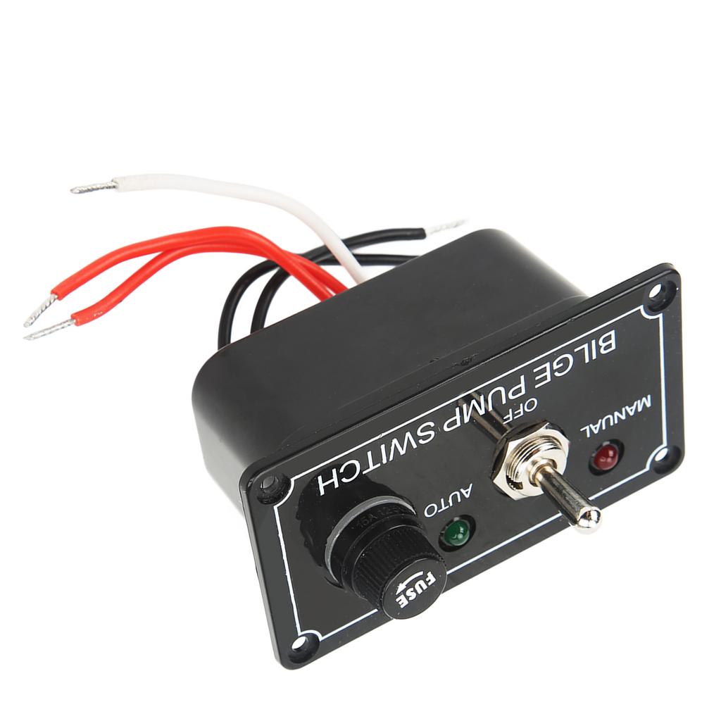 Rocker Toggle Switch Panel Bilge Pump Auto Off Manual Switch Panel for RV Yacht Car