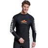 Shabate Men's Quick-Dry Diving Suit: Long Sleeve Sun Protection, Slim Fit, Jellyfish-Resistant Top for Snorkeling.