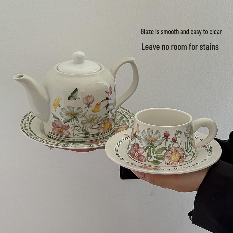 OLOEY Lily of the Valley Bone China Coffee Cup Set