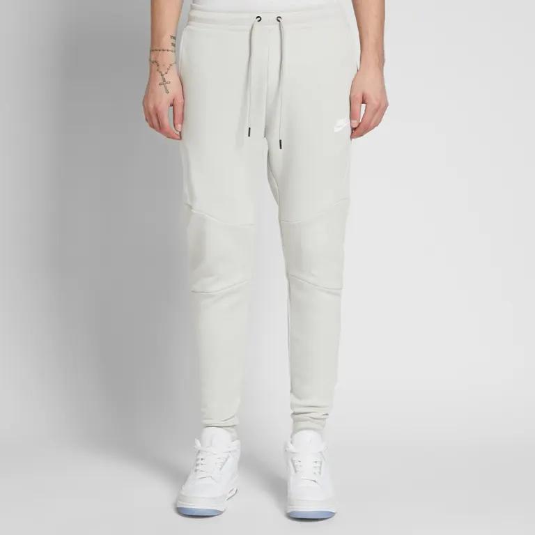 Nike Knitted Sweatpants Men's Ecru Moderate Cuffed Pants 805162-075