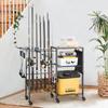 Rod Fishing Rod Large Capacity Fishing Rod Special Rack for Fishing Fishing Rod Holder That Can Store 12 Fishing with Assembly for Both Outdoor and