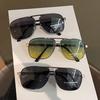 1/2PCS Sunglasses Men Square Double Beam Sunshade Driver Fishing Color Changing Day Night Dual Use UV Protection