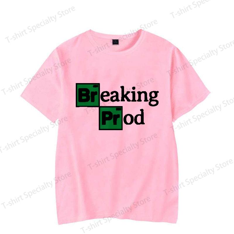 Breaking Prod Meme Drôle de Développeurs T-shirt Unisexe Femme 100% Coton T-shirts Manches Courtes Hauts P376