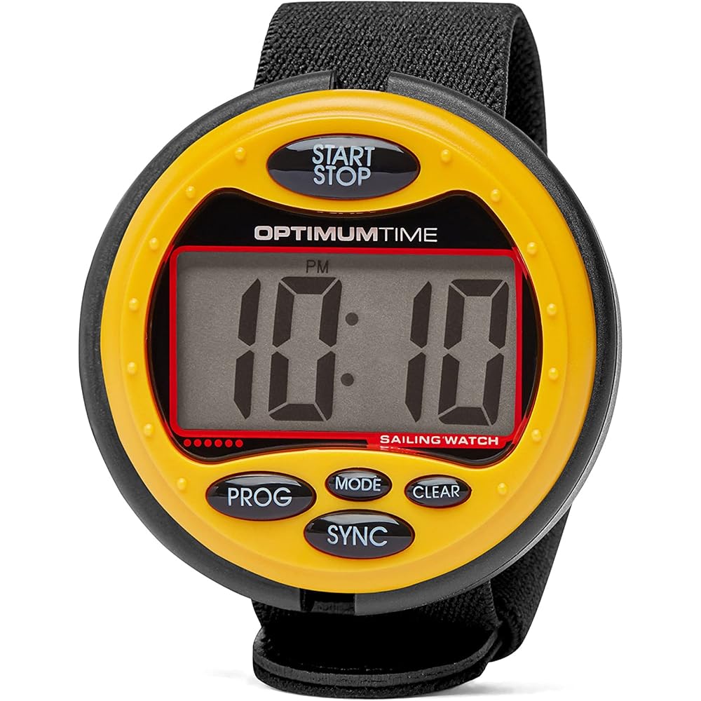 Optimum Time Series 3 Sailing Timer Yellow Waterproof Durable Design