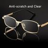 Design Reading Glasses Men and Women Full-frame Alloy Clear HD Lenses Presbyopia Eyeglasses Impact Scratch Resistant 0 ~ +400
