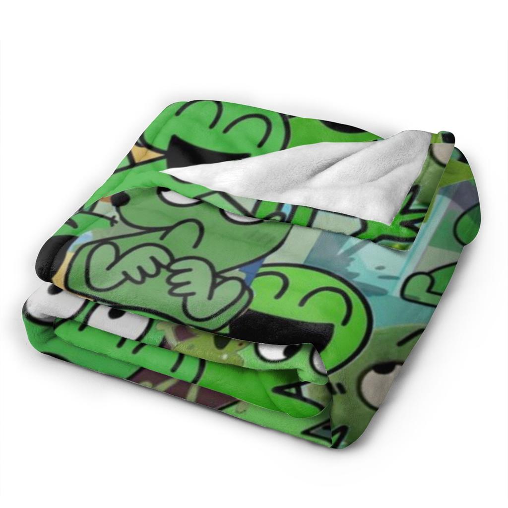BFDI Battle for Dream Island Druckdecke für Männer Frauen Warm Gemütlich Flauschig Überwurfdecken für Sofa 50x60 Zoll Mehrere Größen