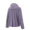 Li Ning Ice Cream Letter Zipper Hooded Comfortable Breathable Versatile Loose Jacket Women jackets Dark-Gray Purple AFDVE46-4
