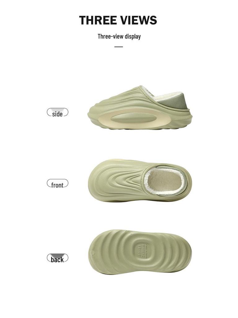 2025 Warm Non-Slip Kids & Parent Cotton Slippers: Waterproof, Thick Sole for Winter Outdoor & Home Wear