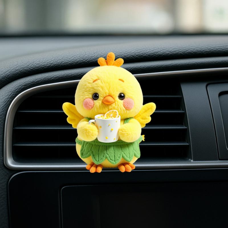 2D Acrylic Perfume Diffuser Car Air Freshener Clip Car Air Conditioning Vent Decoration Car Interior Aromatherapy Clip