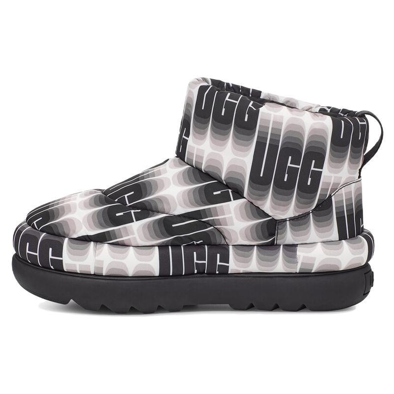 (WMNS) UGG Classic Maxi Wavelength Mini Boot Black and White Women s 1132915-BWHT EU 36