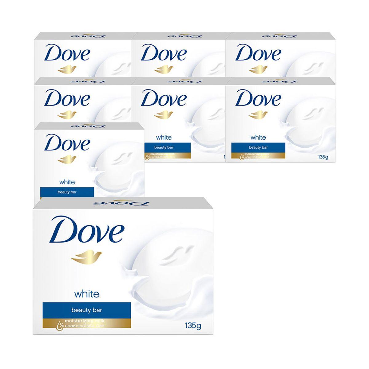 Large size 135g soap white bars x 8