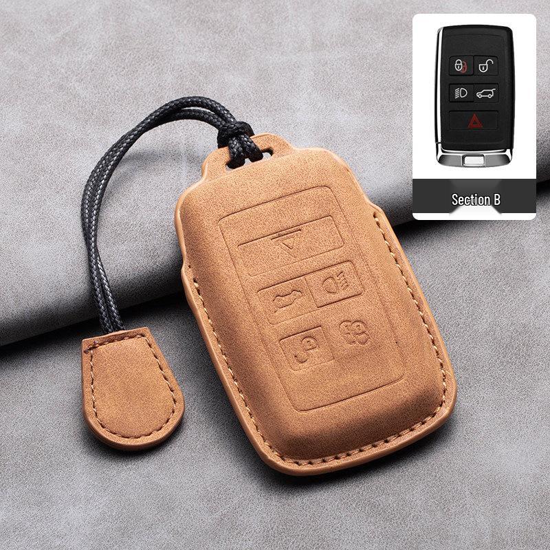 Jaguar Range Rover Sport Velar Evoque L-Buckle Key Cover for Discovery 5, Discovery 4, and Defender.