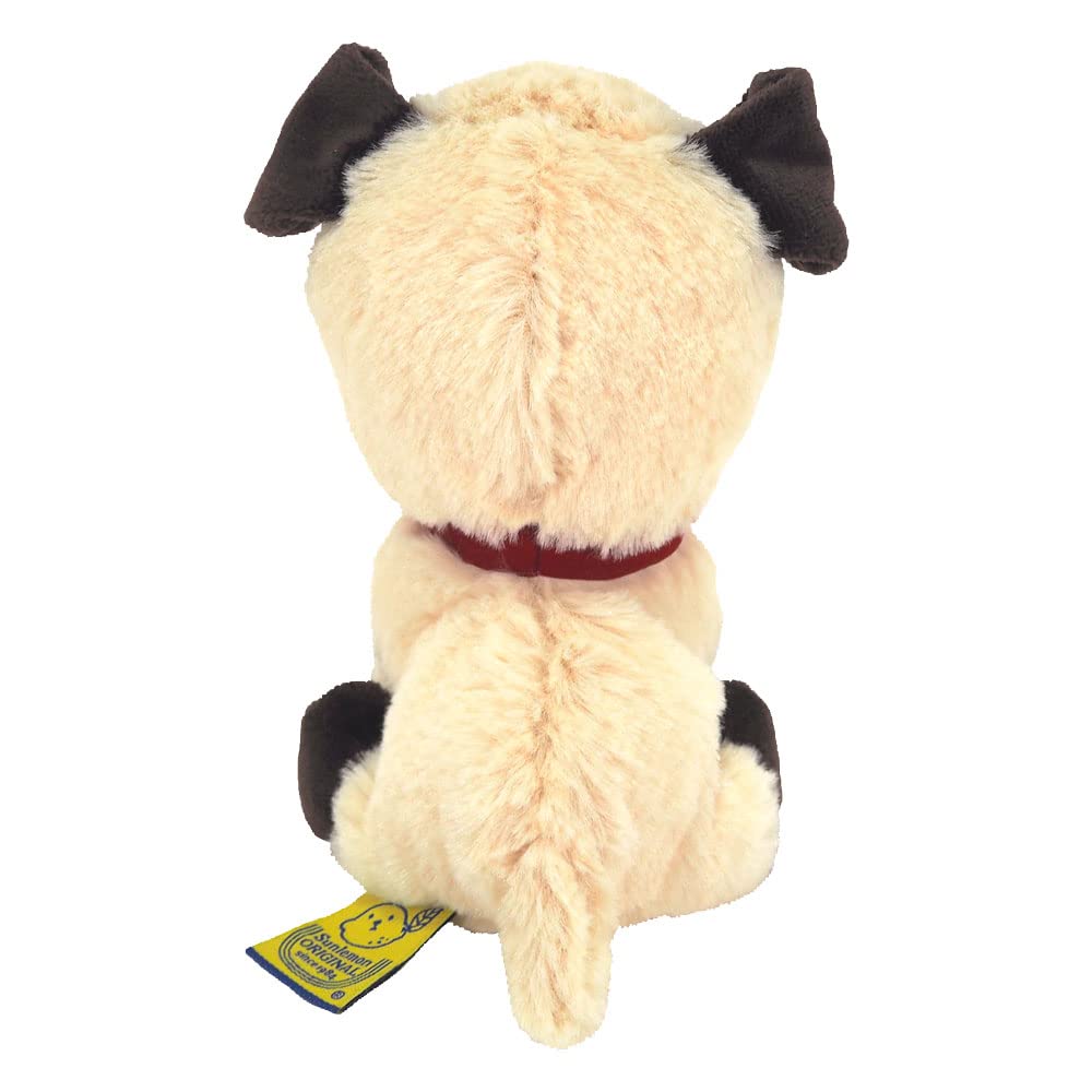 Sunlemon Pups Pug Beige S 14 X 5.5 X 16cm Stuffed Animal Dog P-4272
