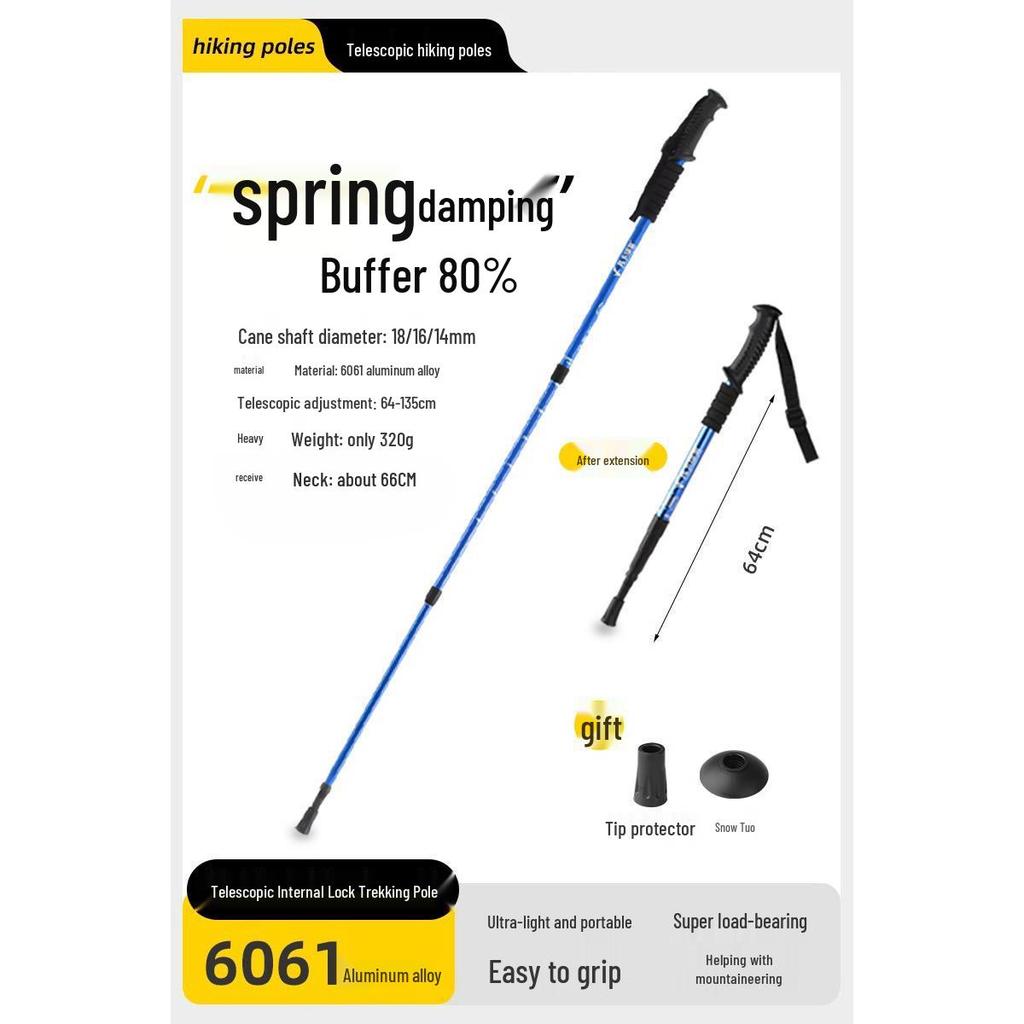 Kids' Folding Trekking Poles: Aluminum, Non-slip, Shock-Absorbing Design for Outdoor Hiking